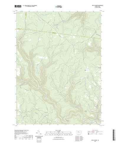 United States Geological Survey Devils Elbow, PA (2023, 24000-Scale) digital map