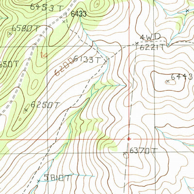 United States Geological Survey Devils Fence, MT (1986, 24000-Scale) digital map