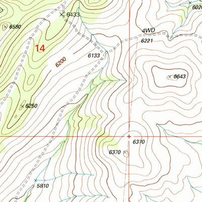 United States Geological Survey Devils Fence, MT (2001, 24000-Scale) digital map