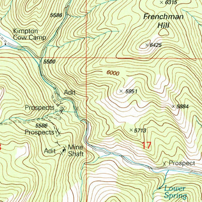 United States Geological Survey Devils Fence, MT (2001, 24000-Scale) digital map