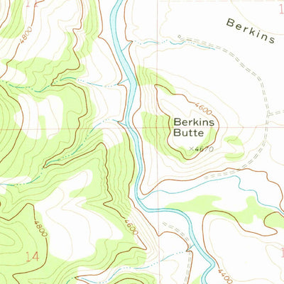 United States Geological Survey Devils Footstool, MT (1971, 24000-Scale) digital map