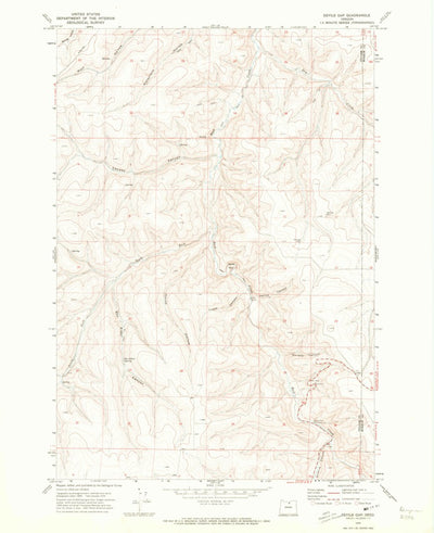 United States Geological Survey Devils Gap, OR (1970, 24000-Scale) digital map