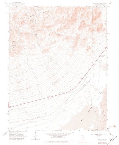 United States Geological Survey Devils Gate, NV (1968, 24000-Scale) digital map