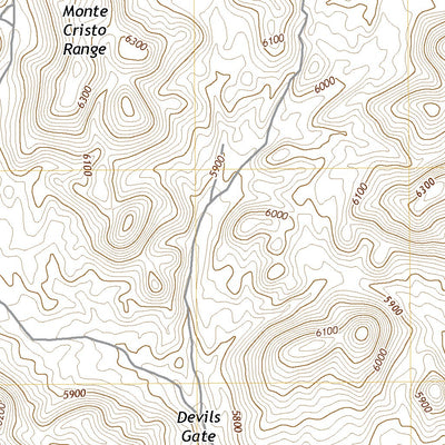 United States Geological Survey Devils Gate, NV (2021, 24000-Scale) digital map