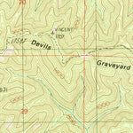 United States Geological Survey Devils Graveyard, OR (1990, 24000-Scale) digital map
