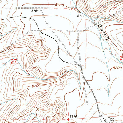 United States Geological Survey Devils Gulch, CO (1994, 24000-Scale) digital map