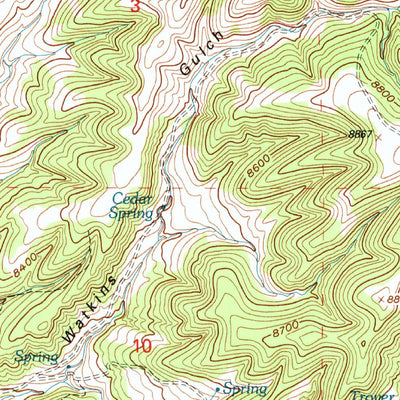 United States Geological Survey Devils Gulch, CO (1994, 24000-Scale) digital map
