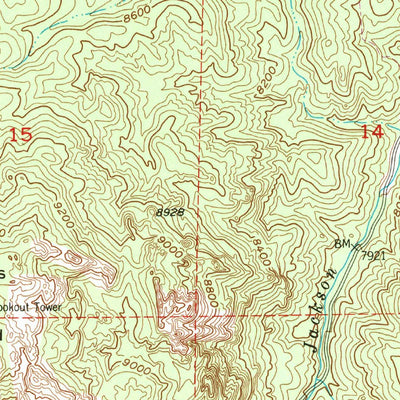 United States Geological Survey Devils Head, CO (1954, 24000-Scale) digital map