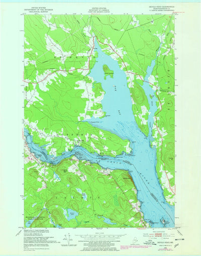 United States Geological Survey Devils Head, ME (1949, 24000-Scale) digital map