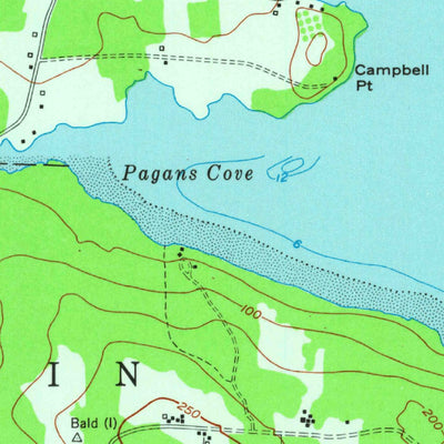 United States Geological Survey Devils Head, ME (1949, 24000-Scale) digital map