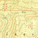 United States Geological Survey Devils Heart Peak, CA (1943, 24000-Scale) digital map