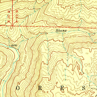 United States Geological Survey Devils Heart Peak, CA (1943, 24000-Scale) digital map