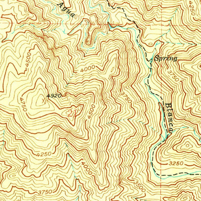 United States Geological Survey Devils Heart Peak, CA (1943, 24000-Scale) digital map