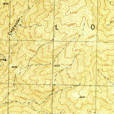 United States Geological Survey Devils Heart Peak, CA (1944, 31680-Scale) digital map