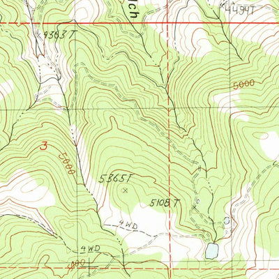 United States Geological Survey Devils Heel, OR (1990, 24000-Scale) digital map