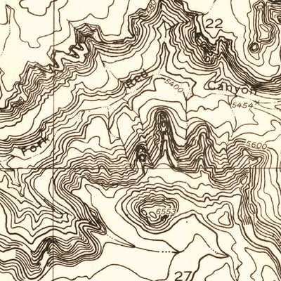 United States Geological Survey Devils Hole, UT (1953, 24000-Scale) digital map