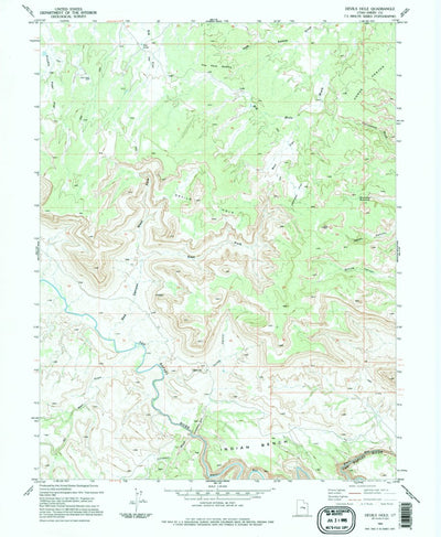 United States Geological Survey Devils Hole, UT (1983, 24000-Scale) digital map