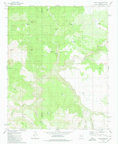 United States Geological Survey Devils Hump, AZ (1980, 24000-Scale) digital map