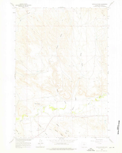 United States Geological Survey Devils Kitchen, WY (1960, 24000-Scale) digital map