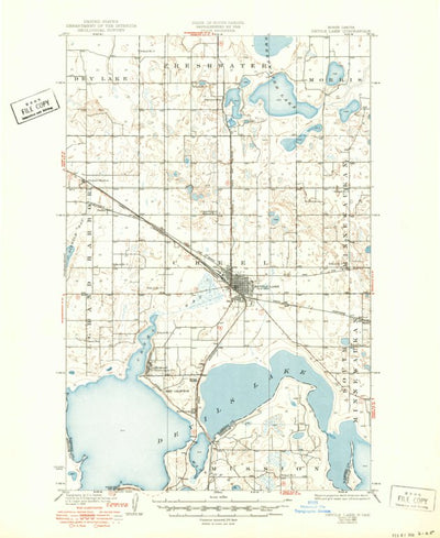 United States Geological Survey Devils Lake, ND (1931, 62500-Scale) digital map