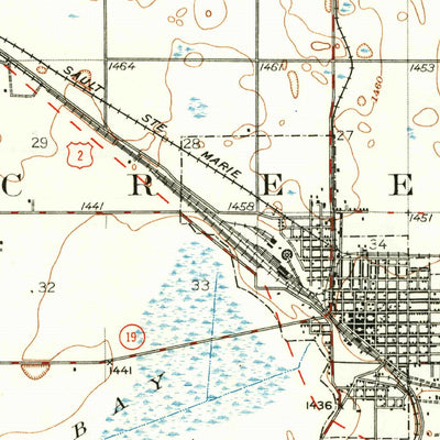 United States Geological Survey Devils Lake, ND (1931, 62500-Scale) digital map