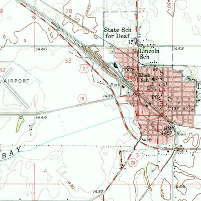 United States Geological Survey Devils Lake, ND (1950, 62500-Scale) digital map