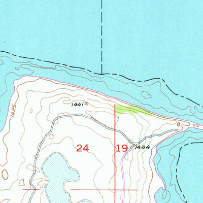 United States Geological Survey Devils Lake, ND (1951, 24000-Scale) digital map