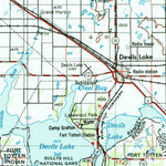 United States Geological Survey Devils Lake, ND (1953, 250000-Scale) digital map
