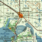 United States Geological Survey Devils Lake, ND (1956, 250000-Scale) digital map