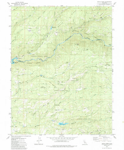 United States Geological Survey Devils Nose, CA (1979, 24000-Scale) digital map
