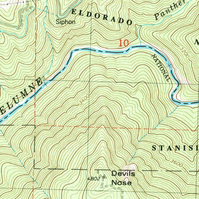 United States Geological Survey Devils Nose, CA (1979, 24000-Scale) digital map