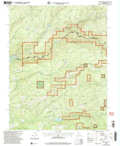 United States Geological Survey Devils Nose, CA (2001, 24000-Scale) digital map