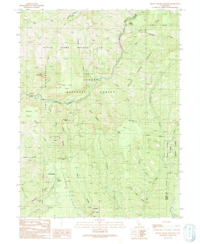 United States Geological Survey Devils Parade Ground, CA (1991, 24000-Scale) digital map
