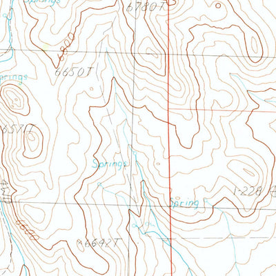 United States Geological Survey Devils Pass, NV (1989, 24000-Scale) digital map