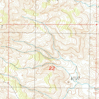 United States Geological Survey Devils Playground, WY (1987, 24000-Scale) digital map