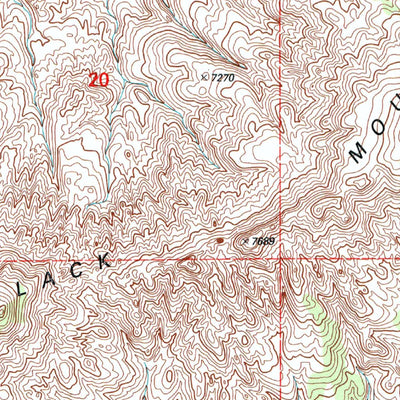 United States Geological Survey Devils Playground, WY (1996, 24000-Scale) digital map