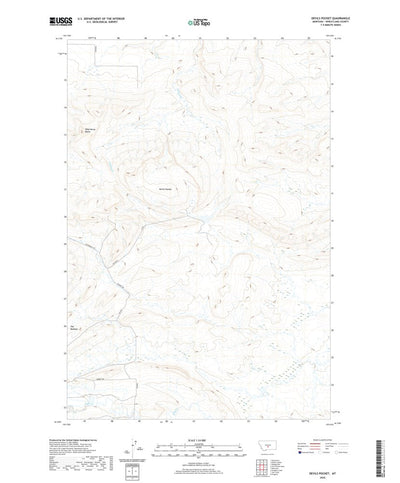 United States Geological Survey Devils Pocket, MT (2020, 24000-Scale) digital map