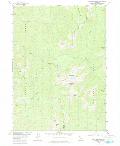 United States Geological Survey Devils Punchbowl, CA (1981, 24000-Scale) digital map
