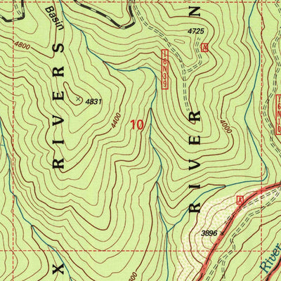 United States Geological Survey Devils Punchbowl, CA (1997, 24000-Scale) digital map