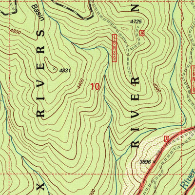 United States Geological Survey Devils Punchbowl, CA (1997, 24000-Scale) digital map