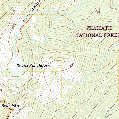 United States Geological Survey Devils Punchbowl, CA (2022, 24000-Scale) digital map