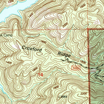 United States Geological Survey Devils Rock, CA (1998, 24000-Scale) digital map