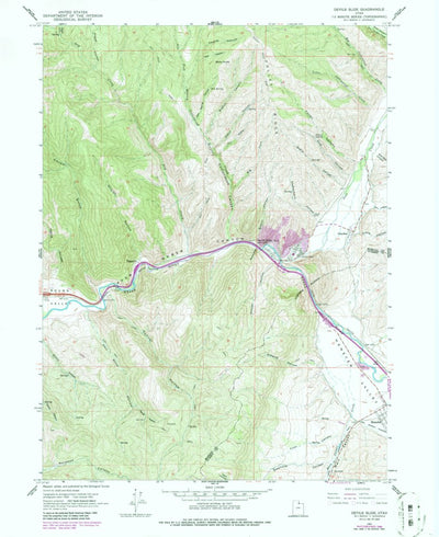 United States Geological Survey Devils Slide, UT (1961, 24000-Scale) digital map