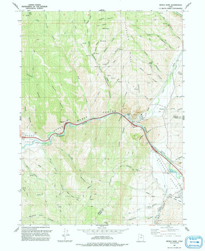 United States Geological Survey Devils Slide, UT (1991, 24000-Scale) digital map