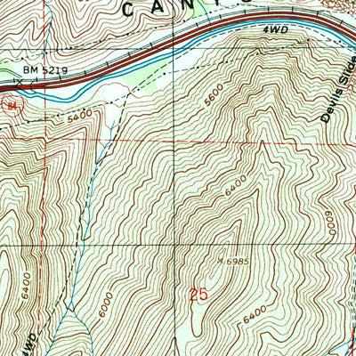 United States Geological Survey Devils Slide, UT (1997, 24000-Scale) digital map