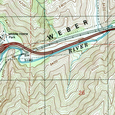 United States Geological Survey Devils Slide, UT (1997, 24000-Scale) digital map