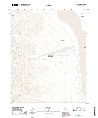 United States Geological Survey Devils Speedway, CA (2021, 24000-Scale) digital map