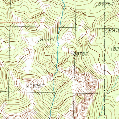 United States Geological Survey Devils Tooth, WY (1987, 24000-Scale) digital map