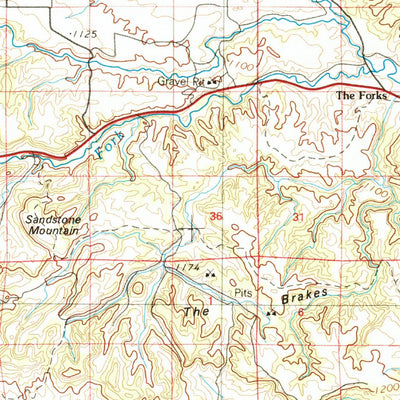 United States Geological Survey Devils Tower, WY-SD-MT (1979, 100000-Scale) digital map