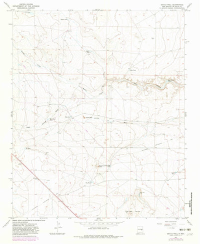 United States Geological Survey Devils Well, NM (1967, 24000-Scale) digital map